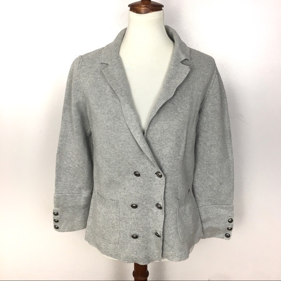 Banana Republic Jackets & Blazers - Banana Republic Cotton Knit Double Breasted Blazer